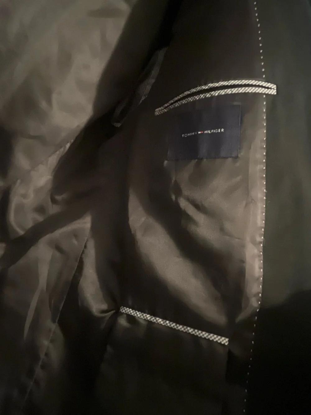 Tommy Hilfiger Blazer Black Single Breasted Pockets Casual Business Work Meeting